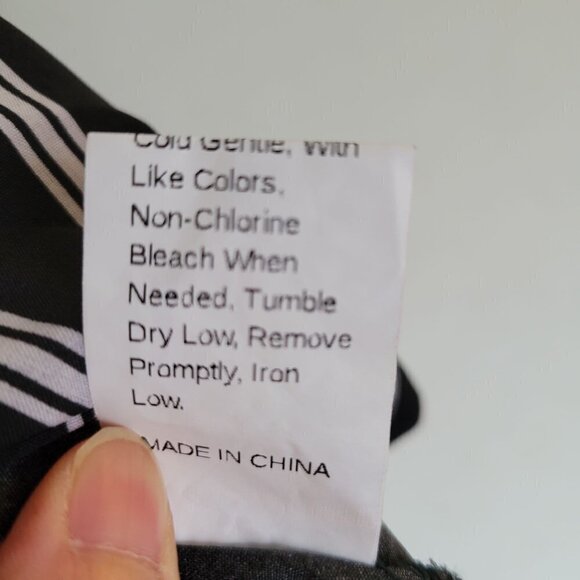 Shein Double V Neck Striped Strappy Spaghetti Sleeveless Blouse Cami Tank Top M - Picture 12 of 14